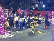 Emergency personnel attend to Ringling Bros. and Barnum & Bailey Circus performers who were injured when the scaffolding they were performing from collapsed in Providence, Rhode Island, May 4, 2014. REUTERS/Aletha Wood