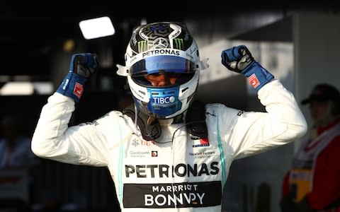 Race winner Valtteri Bottas of Finland and Mercedes GP celebrates in parc ferme during the F1 Grand Prix of Australia at Melbourne Grand Prix Circuit on March 17, 2019 in Melbourne, Australi - Credit: Getty Images