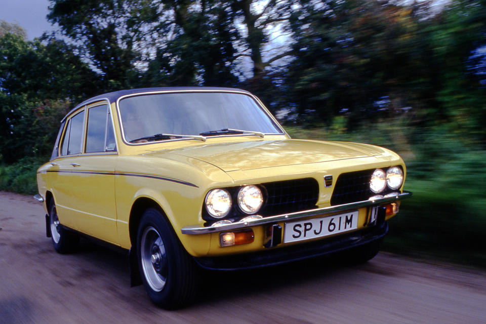 <p>Another BMW challenger, the rear-drive 16-valve Sprint ingeniously cobbled out of Triumph’s front-wheel drive 1300. A vinyl roof, sexy alloys and a spoiler papered over the cracks, the Sprint was an appealing cut-price alternative to the BMW 20002 Tii. </p>