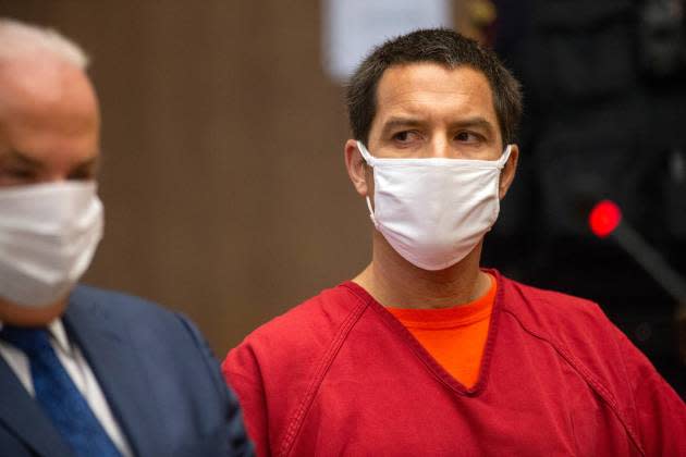 Scott Peterson at a hearing at the San Mateo County Superior Court in Redwood City, CA, on Dec. 8, 2021.  - Credit: Andy Alfaro/The Modesto Bee/Tribune News Service via Getty Images