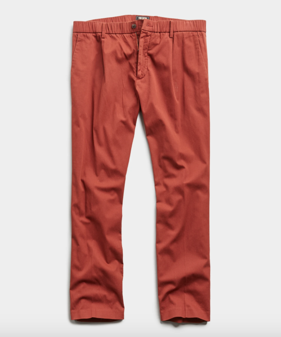 The Pleated Pant in Rust