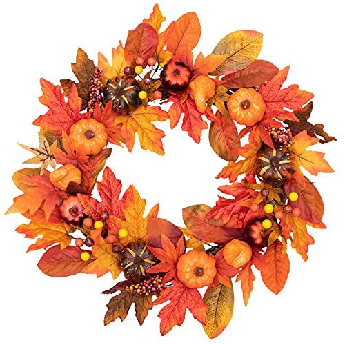 24 Inch Fall Door Wreath