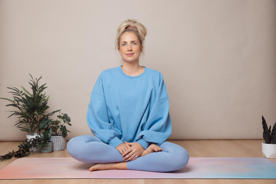 Apprentice contestant Maura is a yoga teacher. (Maura Rath/BBC)