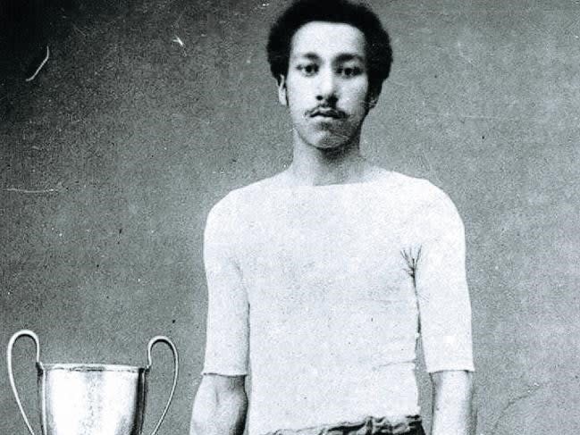 A decent all-rounder, Wharton also turned his hand to professional cricket in summer and was known for a period as the fastest man in the world (Arthur Wharton Foundation)