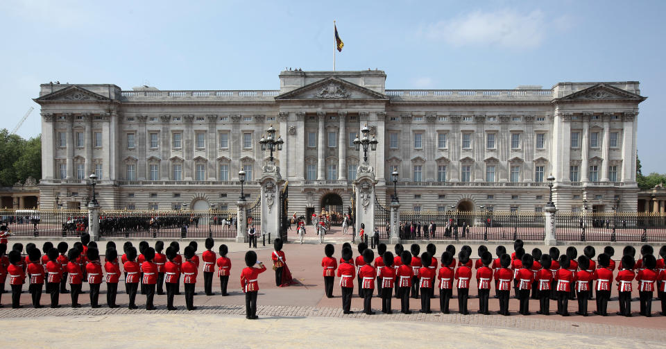 Buckingham Palace and palace guards