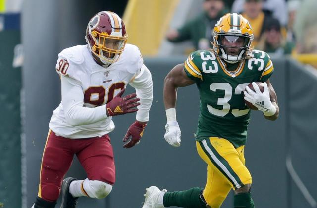 Best photos of Packers wearing new throwback uniforms vs. Washington