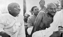 Mohandas Karamchand Gandhi with Sardar Patel 1945. Gandhi (2 October 1869 Ð 30 January 1948). was the preeminent leader of the Indian independence movement in British-ruled India. Sardar Vallabhbhai Patel (1875 Ð 1950) was an Indian statesman. a leader of the Indian National Congress and a founding father of the Republic of India. He was the first Home Minister of India. (Photo by: Universal History Archive/Universal Images Group via Getty Images)