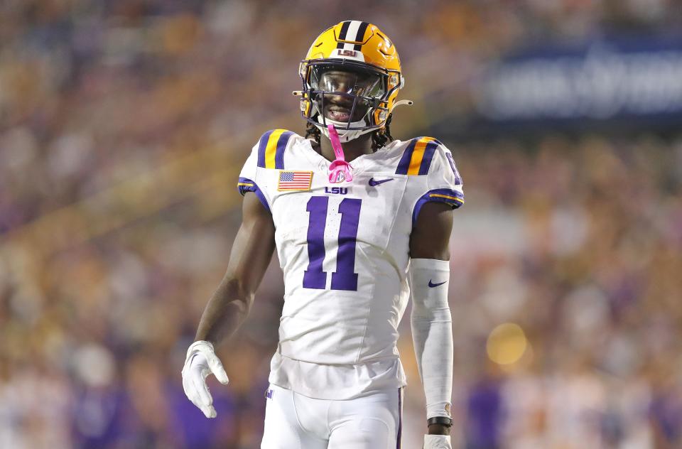 LSU receiver Brian Thomas had 1,177 and 17 touchdowns last season.