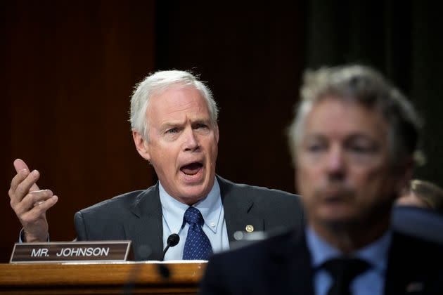 Sen. Ron Johnson has a long history of spreading dangerous conspiracy theories and misinformation about COVID-19.  (Photo: Drew Angerer via Getty Images)