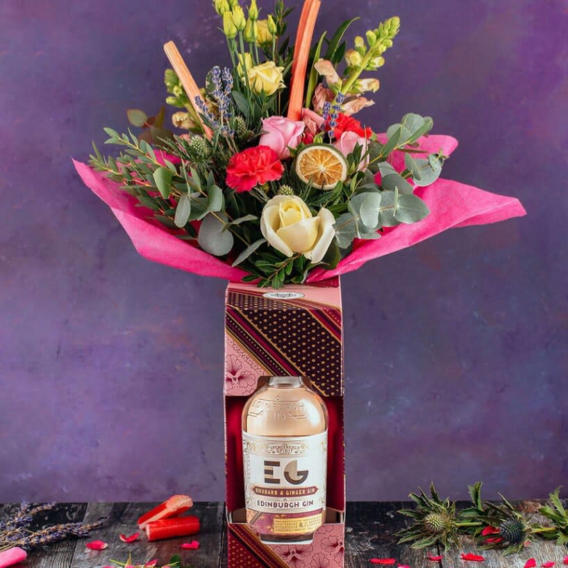  Image Caption: Description: Agency: Artist: Edit... Swap with lead Use as/replace lead Delete Edinburgh Gin’s Rhubarb and Ginger Bouquet (£65,  Edinburgh Gin