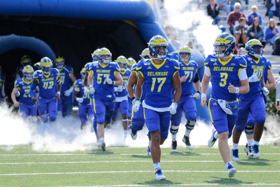 The University of Delaware football team plays the University of New Hampshire on Saturday, Oct. 19, 2018.