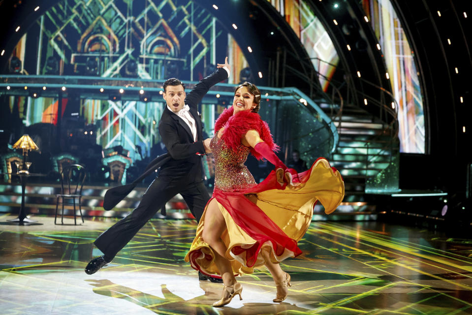 Ellie Leach dancing with Vito Coppola on Strictly Come Dancing