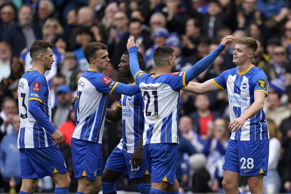 Brighton are in the FA Cup semi-final (Andrew Matthews/PA) (PA Wire)