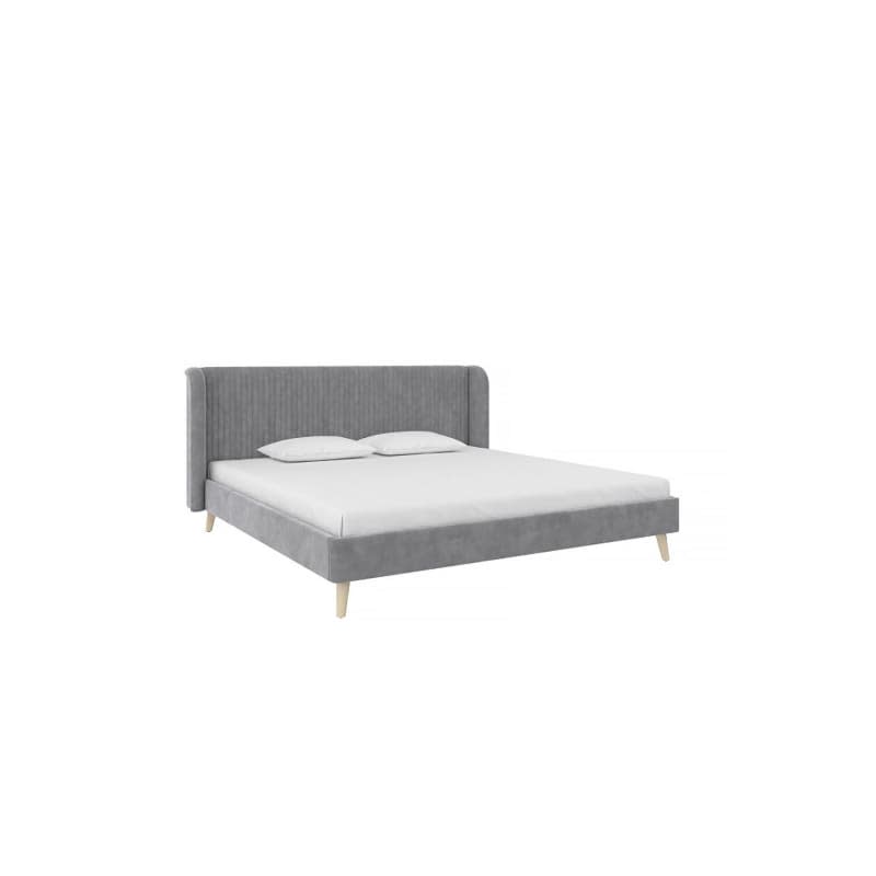 Novogratz Holly Upholstered King Wingback Bed