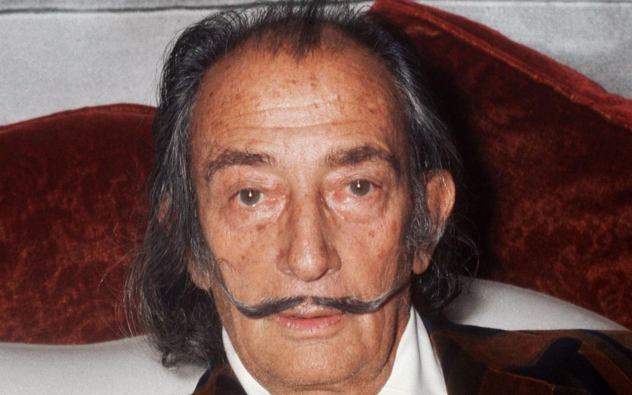 Spanish artist Salvador Dali in Paris in 1972 - AFP