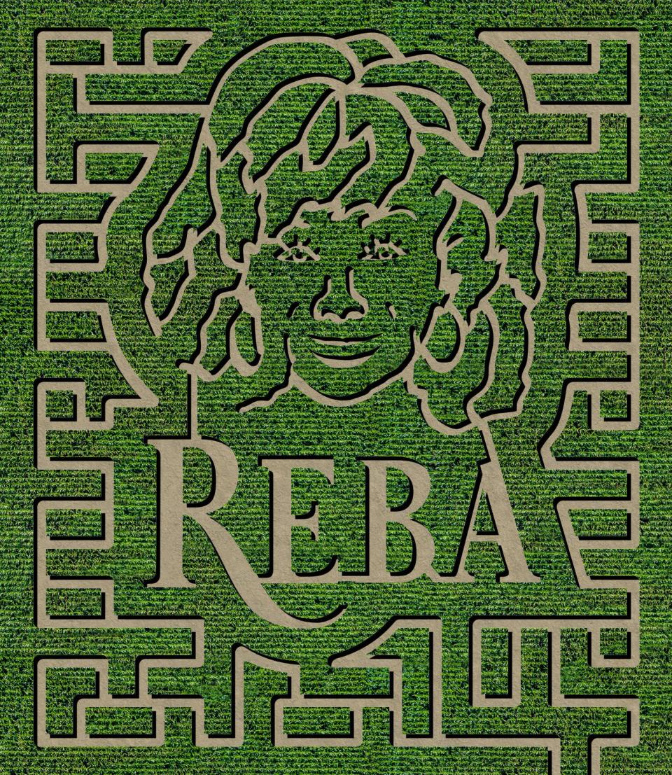 The Reba McEntire-themed corn maze at tShady Brook Farm in Yardley. McEntire has teamed with The Maze to create the themed corn mazes, several of which are in Bucks County.