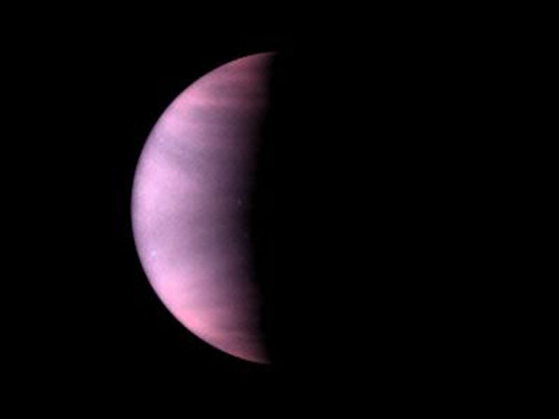 Venus imaged in ultraviolet light by the Hubble Space Telescope in 1995.