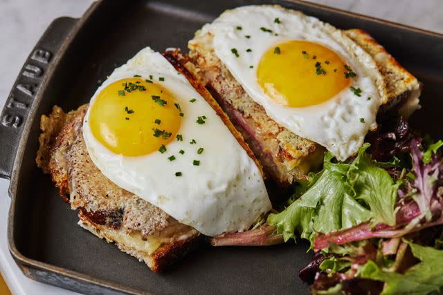 <p>Brian Samuels</p> Bistro du Midi's Croque Madame