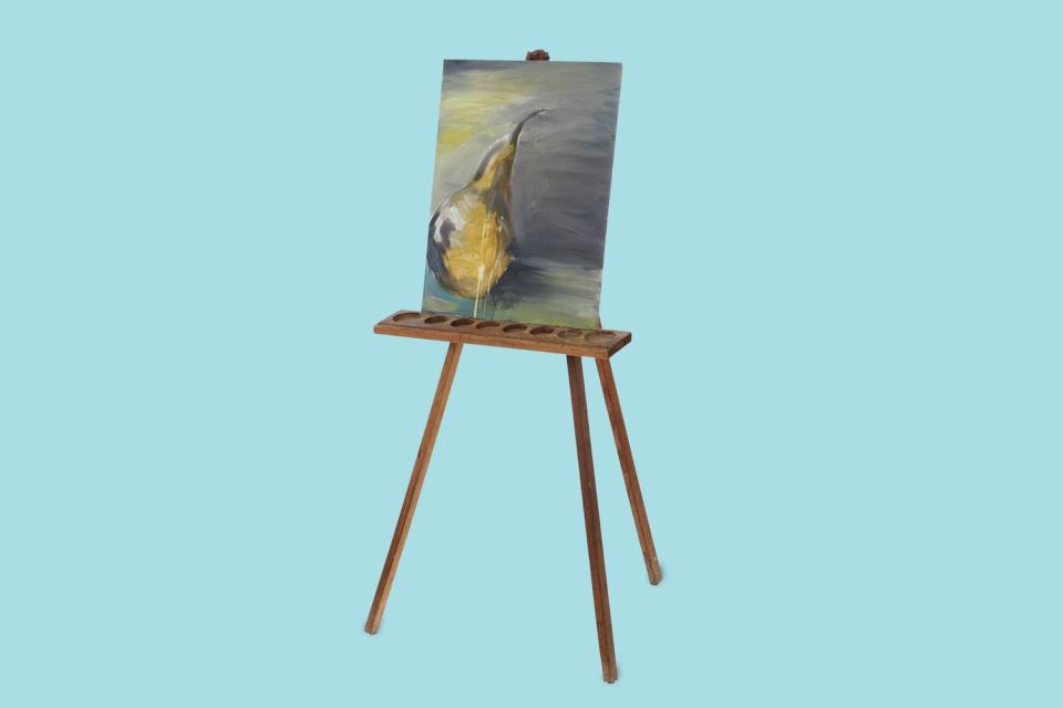 painting on an easel