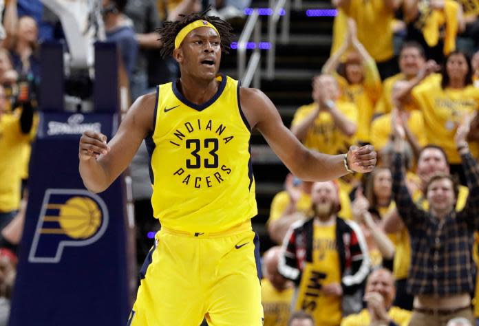 ▲溜馬「鍋王」Myles Turner。（圖／美聯社／達志影像）