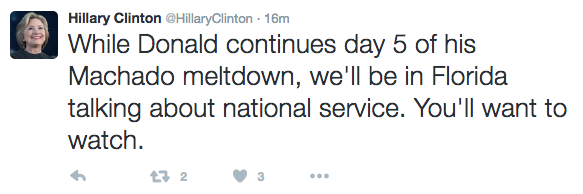 Hillary Clinton tweetstorm