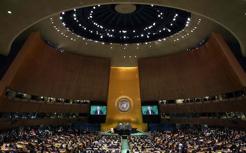 The UN General Assembly - Credit: Timothy A Clary/AFP