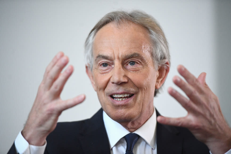 Tony Blair is reportedly advising the French president about how to keep the UK in the European Union (Picture: PA)