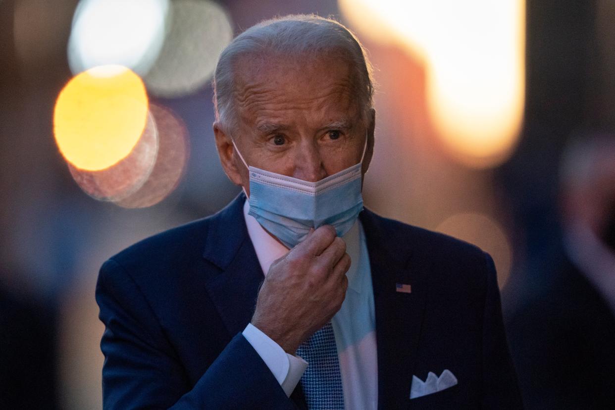 <p>Joe Biden on 24 November 2020</p> (AP)