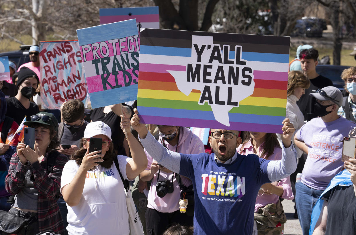 Image: Transgender Texans Criticize Abbott Directive (Bob Daemmrich / Zuma Press)