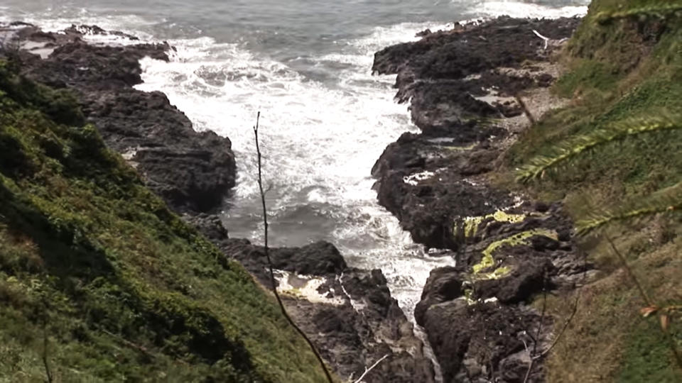 The Devil's Churn near Cape Perpetua in Oregon. (U.S. Forest Service via YouTube)