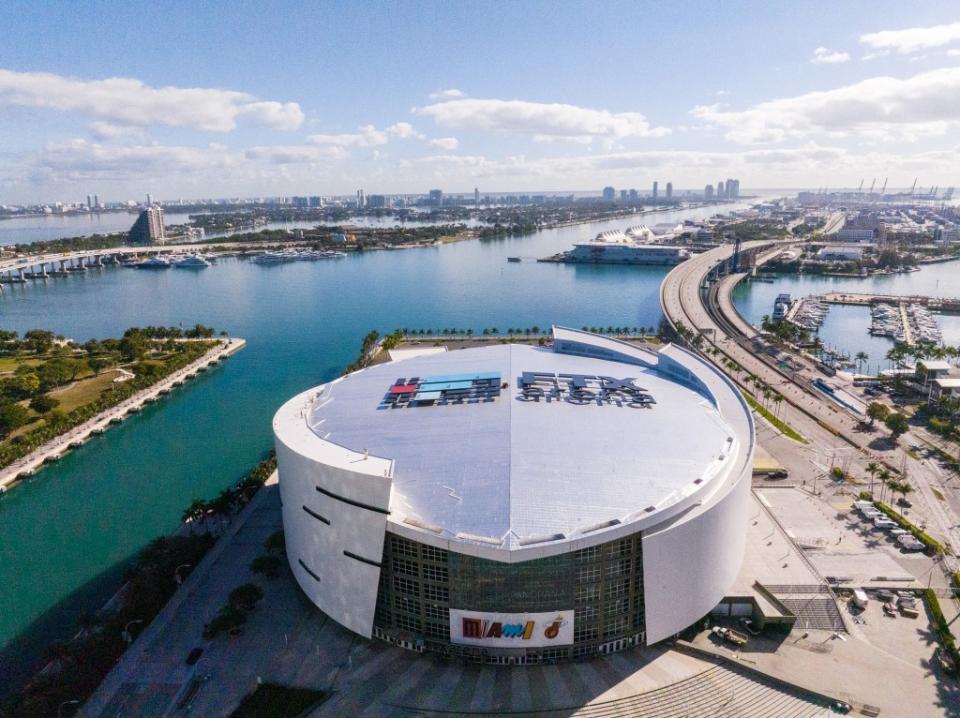 What used to be the FTX Arena in Miami was renamed after the cryptocurrency exchange imploded and its founder was convicted of defrauding investors. MEGA