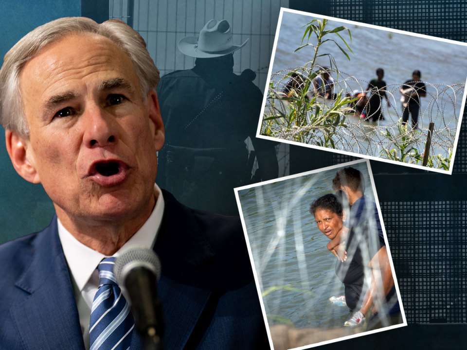 Greg Abbott has declared a variety of emergency powers at the border (iStock/AFP/Getty)