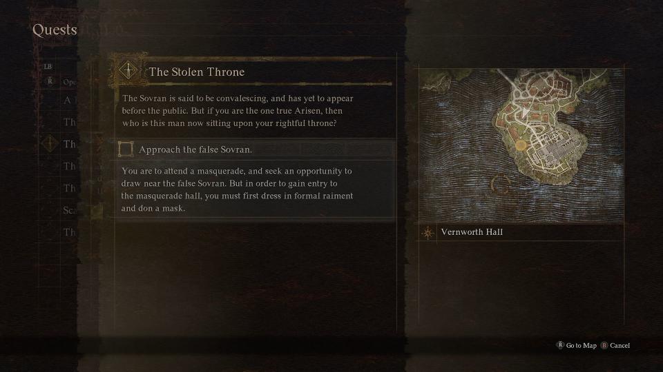 Dragon's Dogma 2 The Stolen Throne quest walkthrough