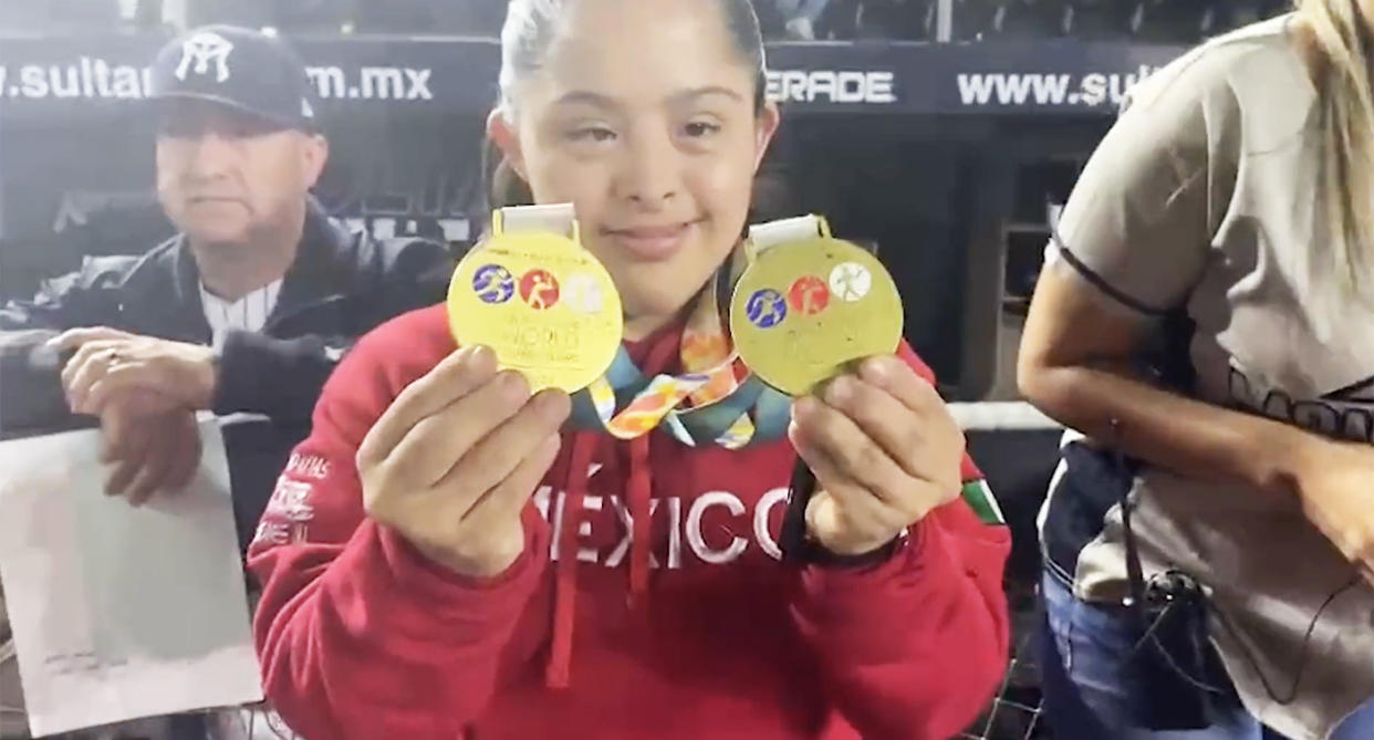 San Juanita Vargas, la atleta mexicana que hizo historia en la Semana Paralímpica de Francia 2023 (Captura de video Twitter @SultanesOficial)
