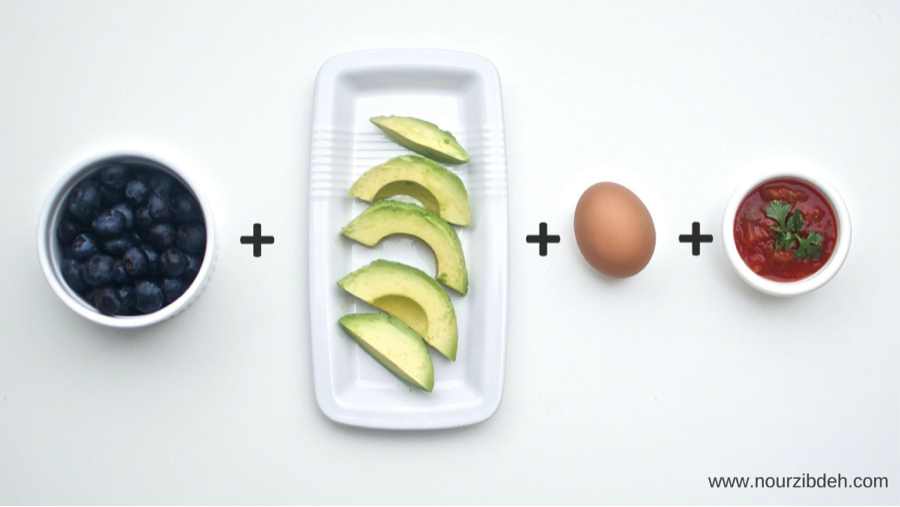 Chop up a hard-boiled egg and combine with half an avocado and two tablespoons of salsa. Eat with a fork and munch on blueberries on the side. <br> <br> --Nour Zibdeh <br> <br> <a href="http://www.nourzibdeh.com/2015/06/16/18-quick-no-bread-breakfasts/" target="_blank">Get more recipes here.</a>