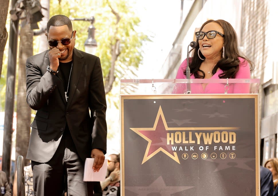 Martin Lawrence and Lynn Whitfield