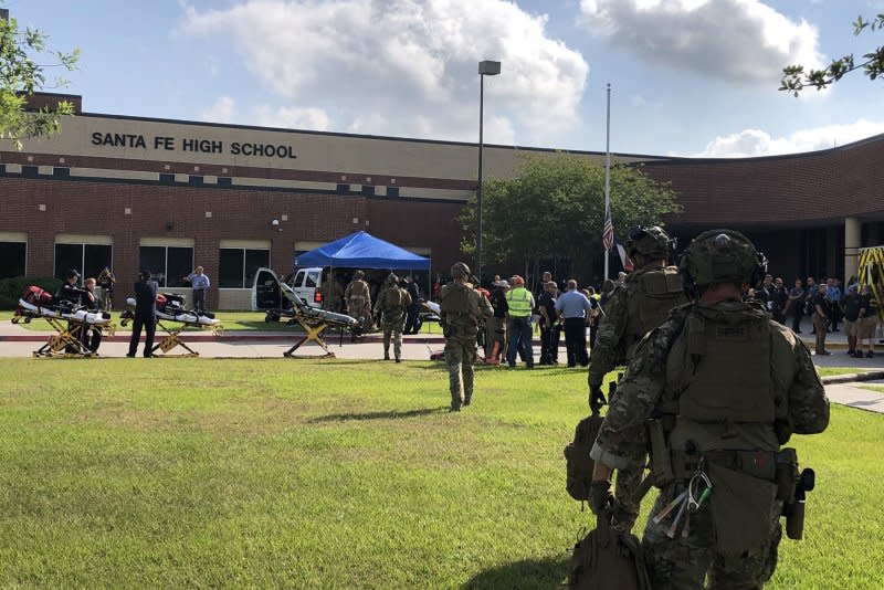 On May 18, 2018, 10 people -- eight students and two teachers -- died after a fellow student opened fire at Santa Fe High School, near Houston. File Photo courtesy of the Harris County Sheriff's Office
