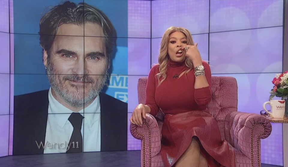 Wendy Williams mocked Joaquin Phoenix's appearance — and is now apologizing. (Screenshot: The Wendy Williams Show)