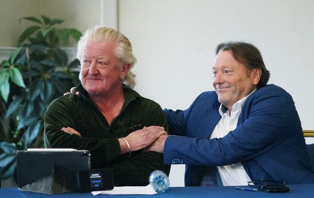 Blackrock College past pupils Corry McMahon (left) and Louis Hoffman