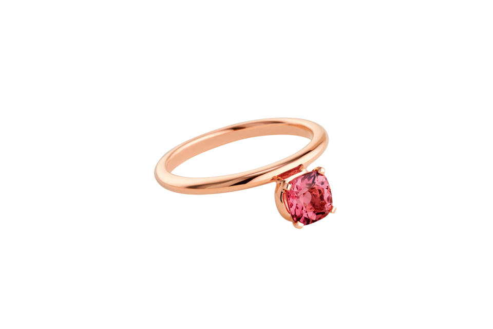 Grand Jeté series rose gold inlaid pink tourmaline ring NT$210,600