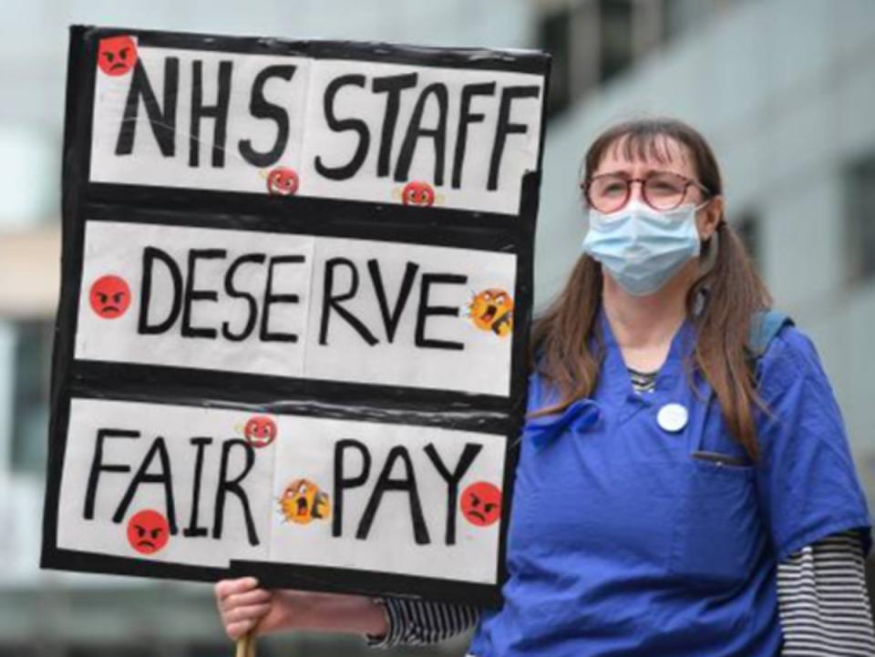 Nurses will strike on 15 and 20 December (AFP via Getty Images)