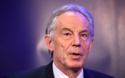 Former Prime Minister Tony Blair was among those whose numbers were in Epstein's contacts book - Credit: PA