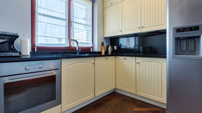 painted cabinets in kitchen