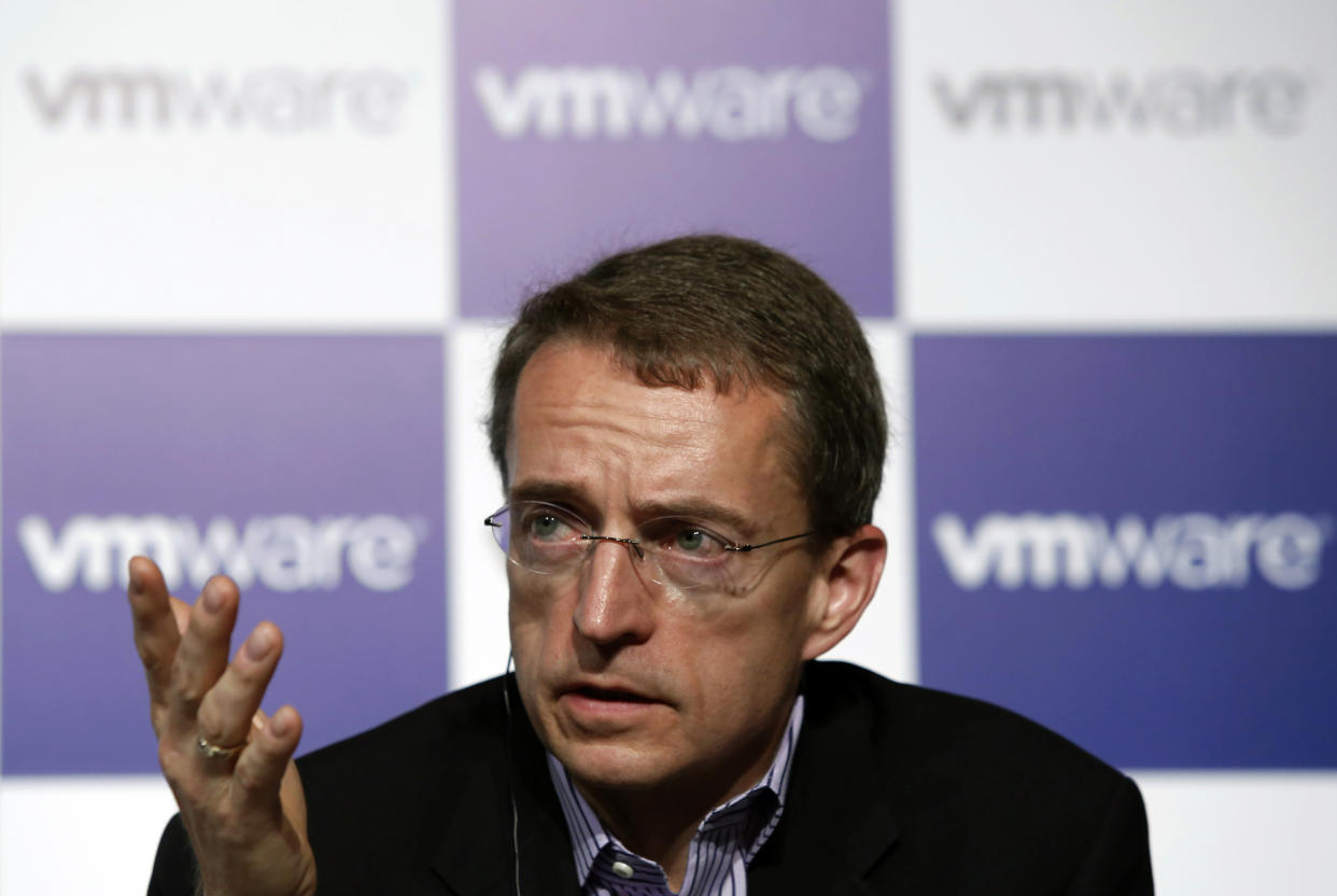 Then-VMware CEO (and now Intel CEO) Pat Gelsinger speaks during a news conference in Tokyo July 15, 2014. REUTERS/Yuya Shino