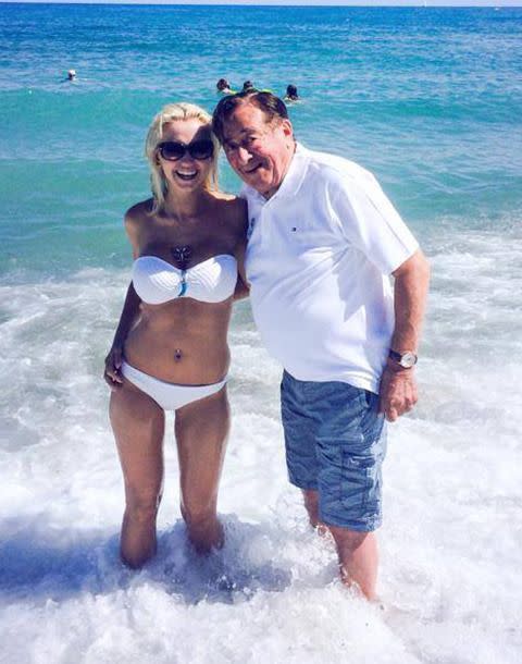 Cathy “Spatzi” Schmitz, 24, and Richard Lugner, 81. Photo: facebook/famous.crazycathy