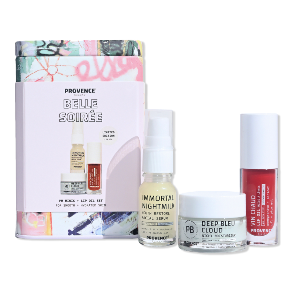 <p><a href="https://go.redirectingat.com?id=74968X1596630&url=https%3A%2F%2Fwww.ulta.com%2Fp%2Fbelle-soiree-pm-minis-skincare-lip-oil-set-pimprod2041518&sref=https%3A%2F%2Fwww.bestproducts.com%2Flifestyle%2Fg35681042%2Fgifts-for-taurus-sign%2F" rel="nofollow noopener" target="_blank" data-ylk="slk:Shop Now;elm:context_link;itc:0;sec:content-canvas" class="link ">Shop Now</a></p><p>Belle Soiree PM Minis Skincare + Lip Oil Set</p><p>ulta.com</p><p>$24.99</p>