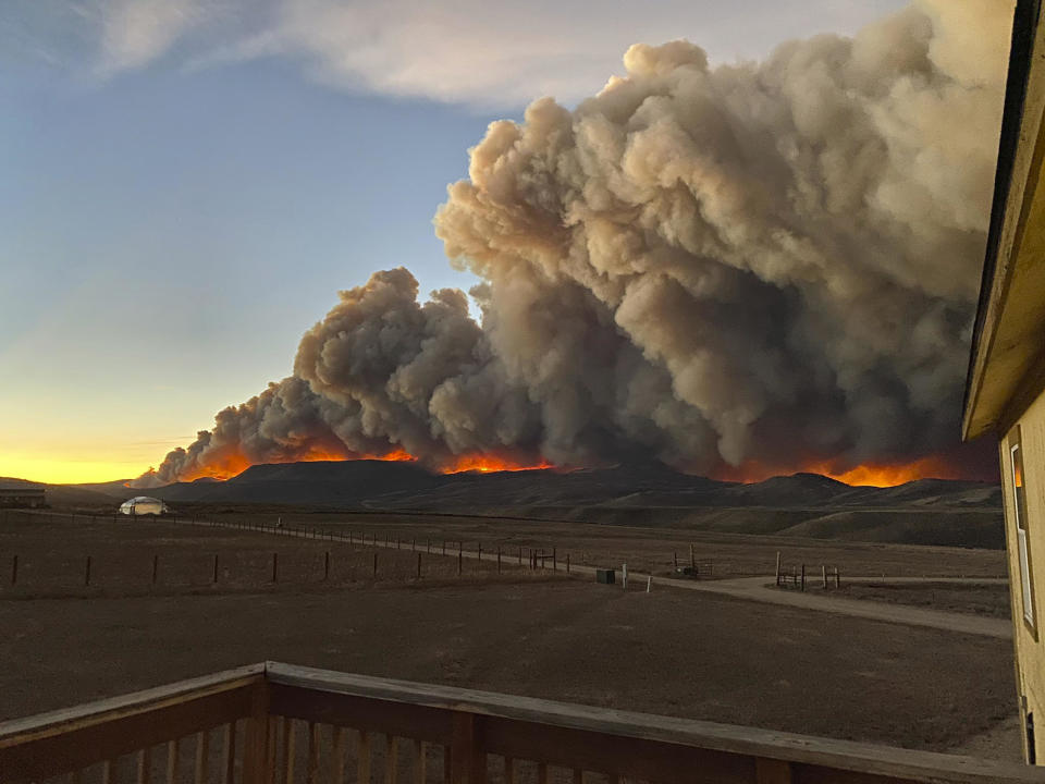 Jessy Ellenberger took this photo from the deck of her home north of Granby, Colorado. / Credit: Jessy Ellenberger / AP