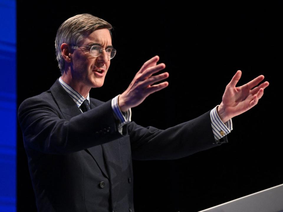 Jacob Rees-Mogg pictured in October 2022 (AFP via Getty Images)