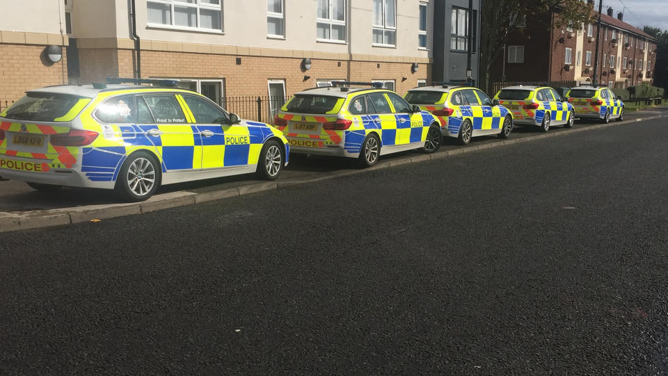 The scene on Hillsview Avenue in Kenton, Newcastle, where Melissa was hit on Wednesday (Picture: Henry Clare/PA Wire)