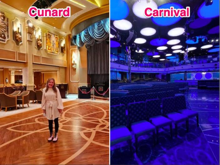 cunard, carnival rooms